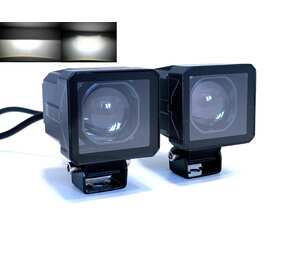 Фары 35W*2 - Ближний 28W с ровной СТГ, Дальний 35W (Белый цвет) DH-A32