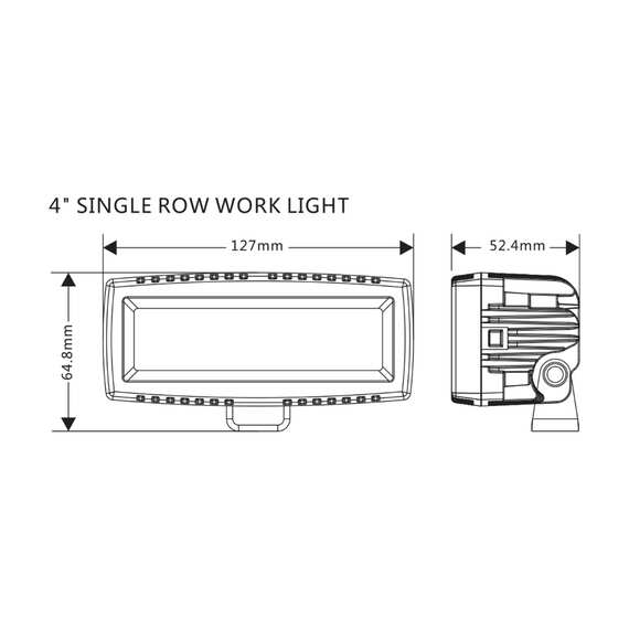 Фара Aurora 40W - ALO-M-L-4-E7T - Ближний свет (белый корпус) 3200Lm, 6500K, изображение 5
