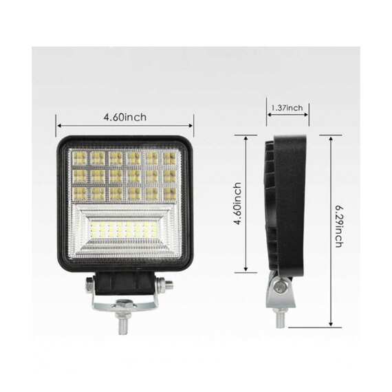Светодиодная LED фара 42W - Ближнего (Рабочего) света с указателем поворота LOYO WORK 8042T 10-80 вольт