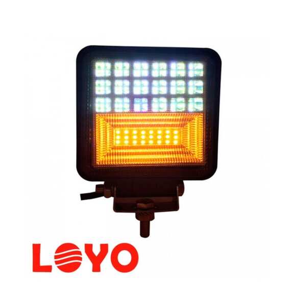 Светодиодная LED фара 42W - Ближнего (Рабочего) света с указателем поворота LOYO WORK 8042T 10-80 вольт