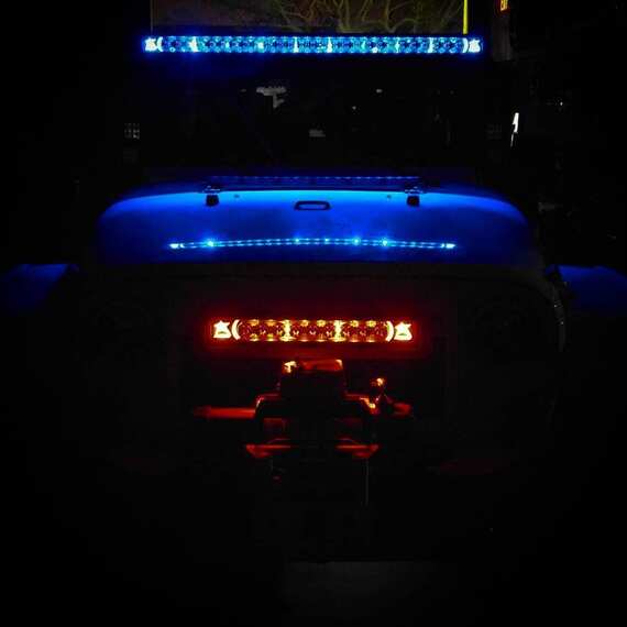 Светодиодная балка Rigid 30" 155W - Комбинированный свет, серия Radiance Plus Bar с RGB подсветкой (15 диодов) 12V, изображение 8