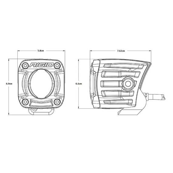 Фары RIGID Revolve Pod — Белая подсветка (пара), изображение 7
