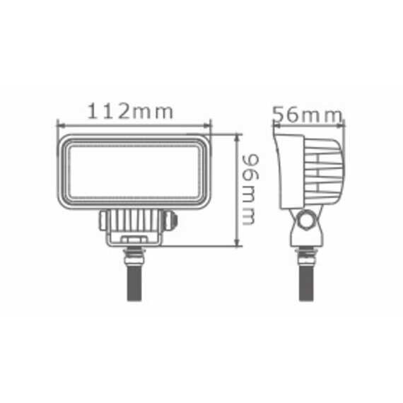 Светодиодная фара 24W - Ближнего света Sanmak SM6064-24W, 10-30V, изображение 7