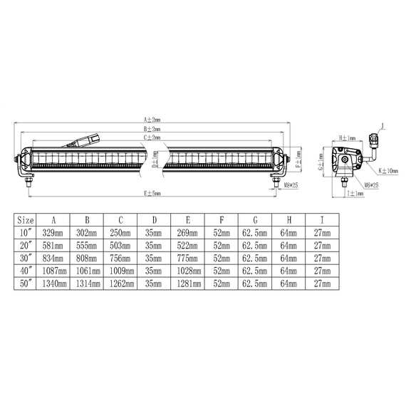Светодиодная балка Aurora 300W - ALO-S10-40T-R13-AW - Комбинированный свет + ДХО (Белый, Желтый), изображение 5