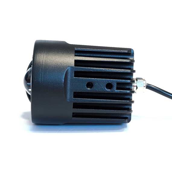Противотуманные фары 60W для мотоцикла, (Белый-Белый) - Ближний/Дальний света, Стробоскоп, с ровной СТГ,  OTBS-O-W-W