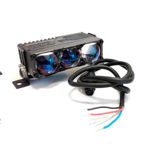 Светодиодные фары 90W*2- Ближний-(Белый) ровная (СТГ), Дальний-(Жёлтый), S300, 10800Lm