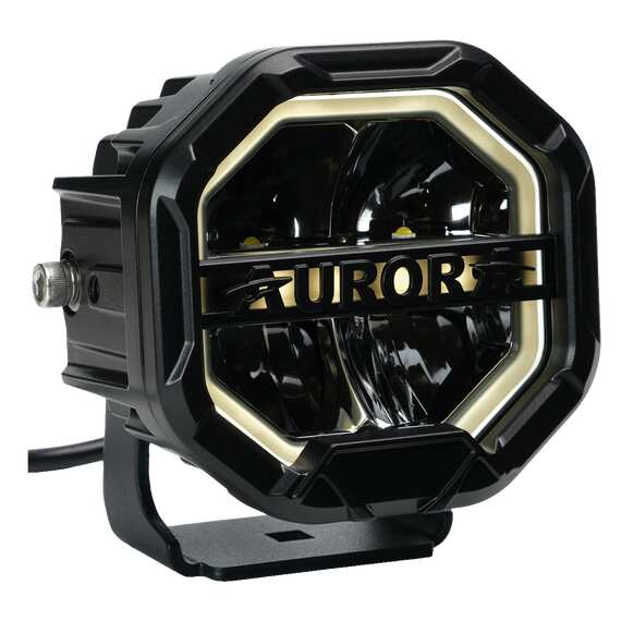 Светодиодная фара AURORA 40W - ALO-W-4-R12T3-AW - Комбинированный свет (белый свет) + ДХО (Желтый -Белый) 3500Lm, изображение 4