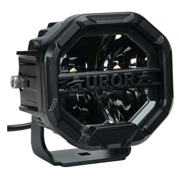 Светодиодная фара AURORA 40W - ALO-W-4-R12T3-AW - Комбинированный свет (белый свет) + ДХО (Желтый -Белый) 3500Lm
