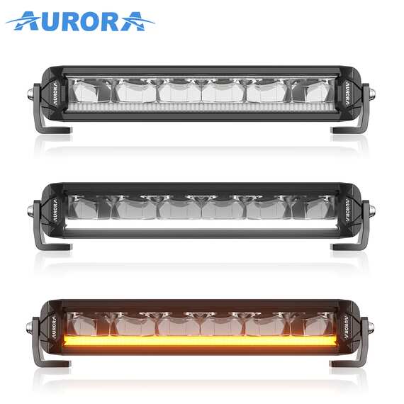 Светодиодная балка Aurora 75W - ALO-S10-10T-R13-AW - Комбинированный свет + ДХО (Белый, Желтый) 3500Lm