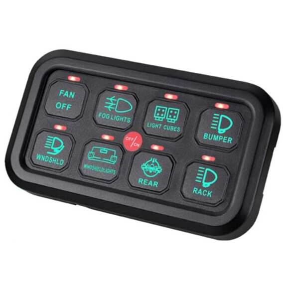 Панель управления светом Aurora ALO-JC02 - 8 кнопок, 1200W  80A