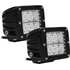 Квадратная светодиодная фара Rigid Dually PRO (4 диода) Рабочий свет, комплект 2 шт.
