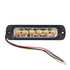 Фара-вспышка SM7002-3Y - Янтарный свет, 10 режимов, (стробоскоп) 12-24V Super Slim
