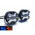 Фары MaXpeedingRODS 70W*2 - Комбинированного света (боковая засветка 180° + дальний), ДХО (белый-янтарный с пульта)